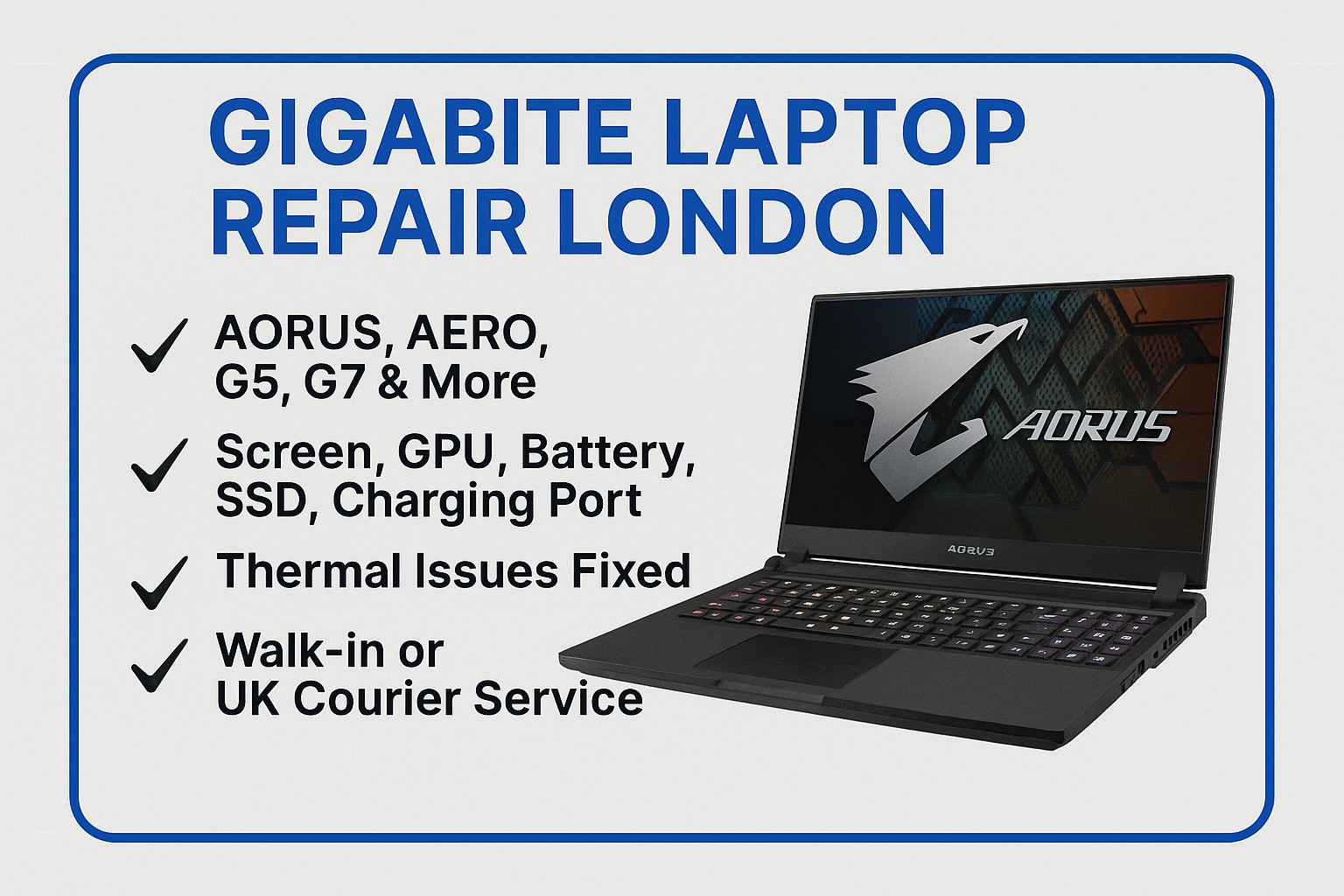 Gigabyte Gaming Laptop Repair London