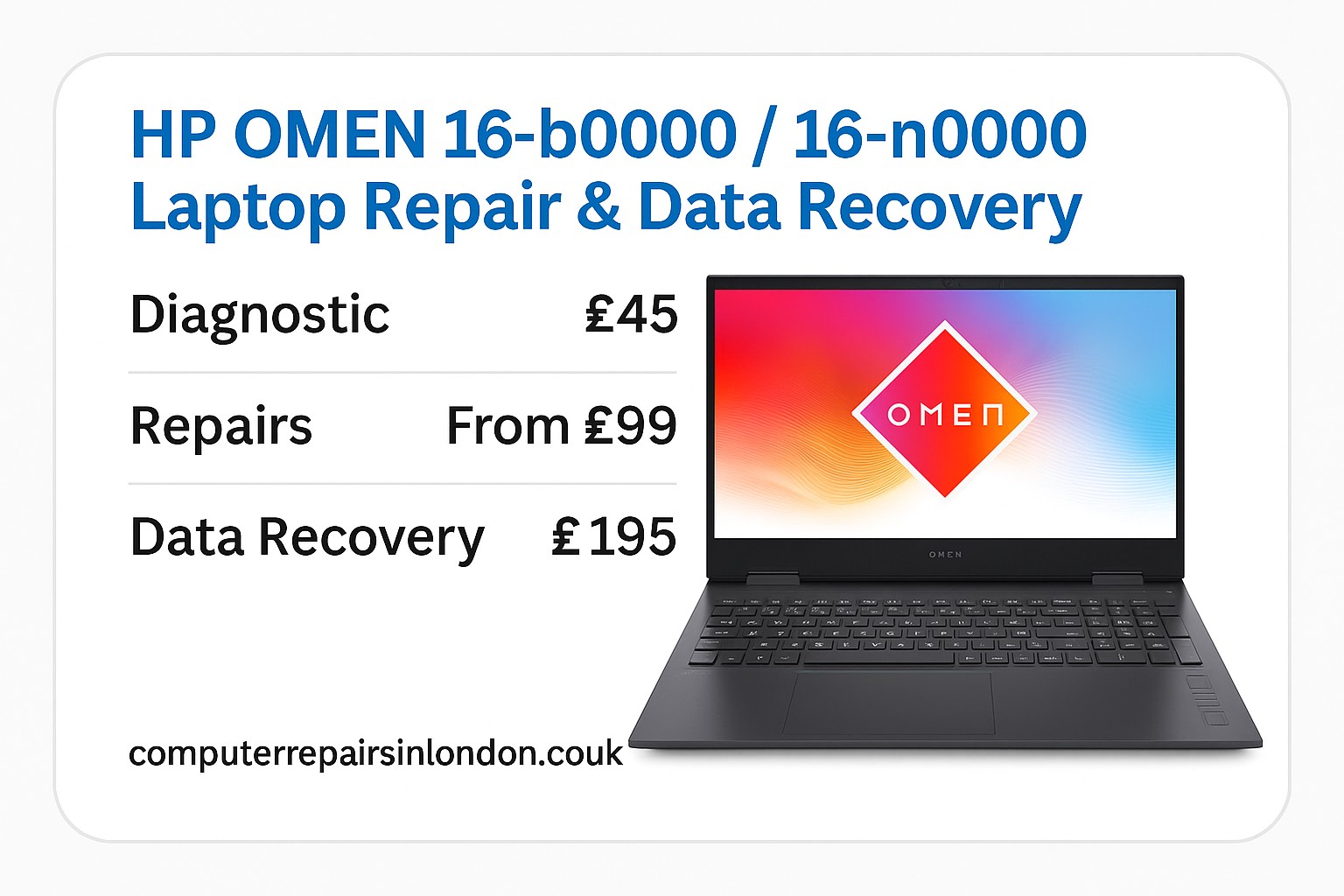 HP OMEN 16 Laptop Repair London