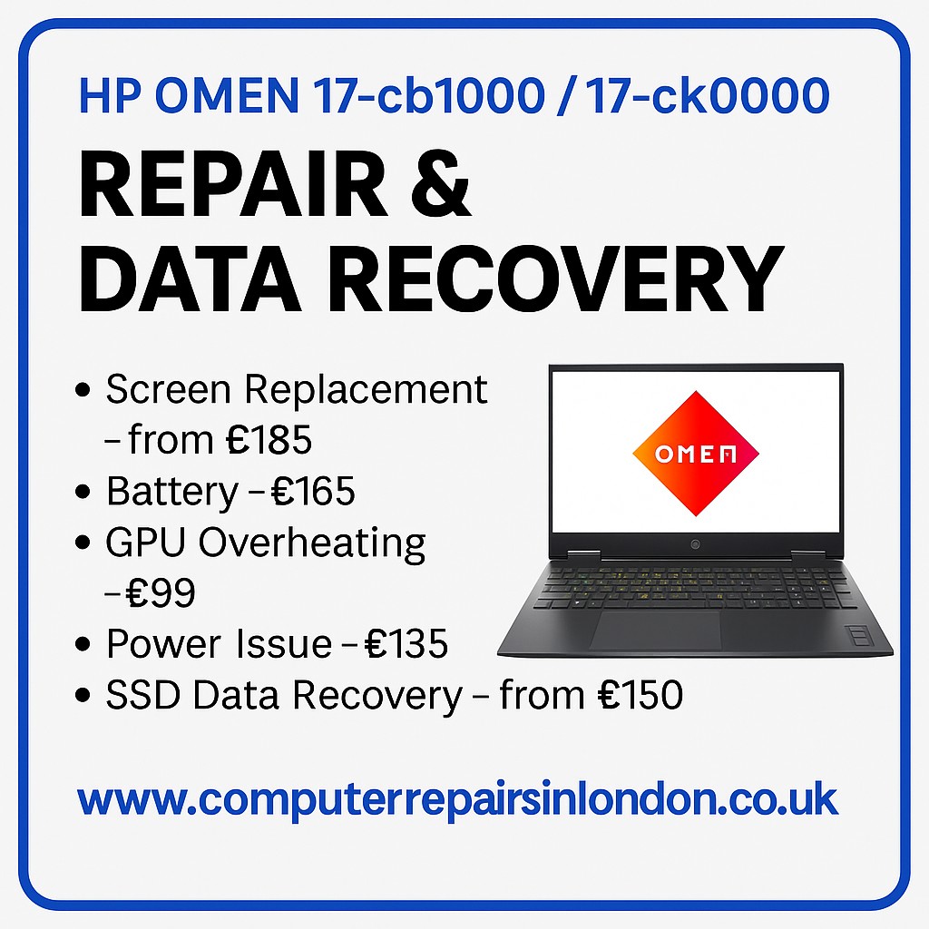 HP OMEN 17 Laptop Repair London