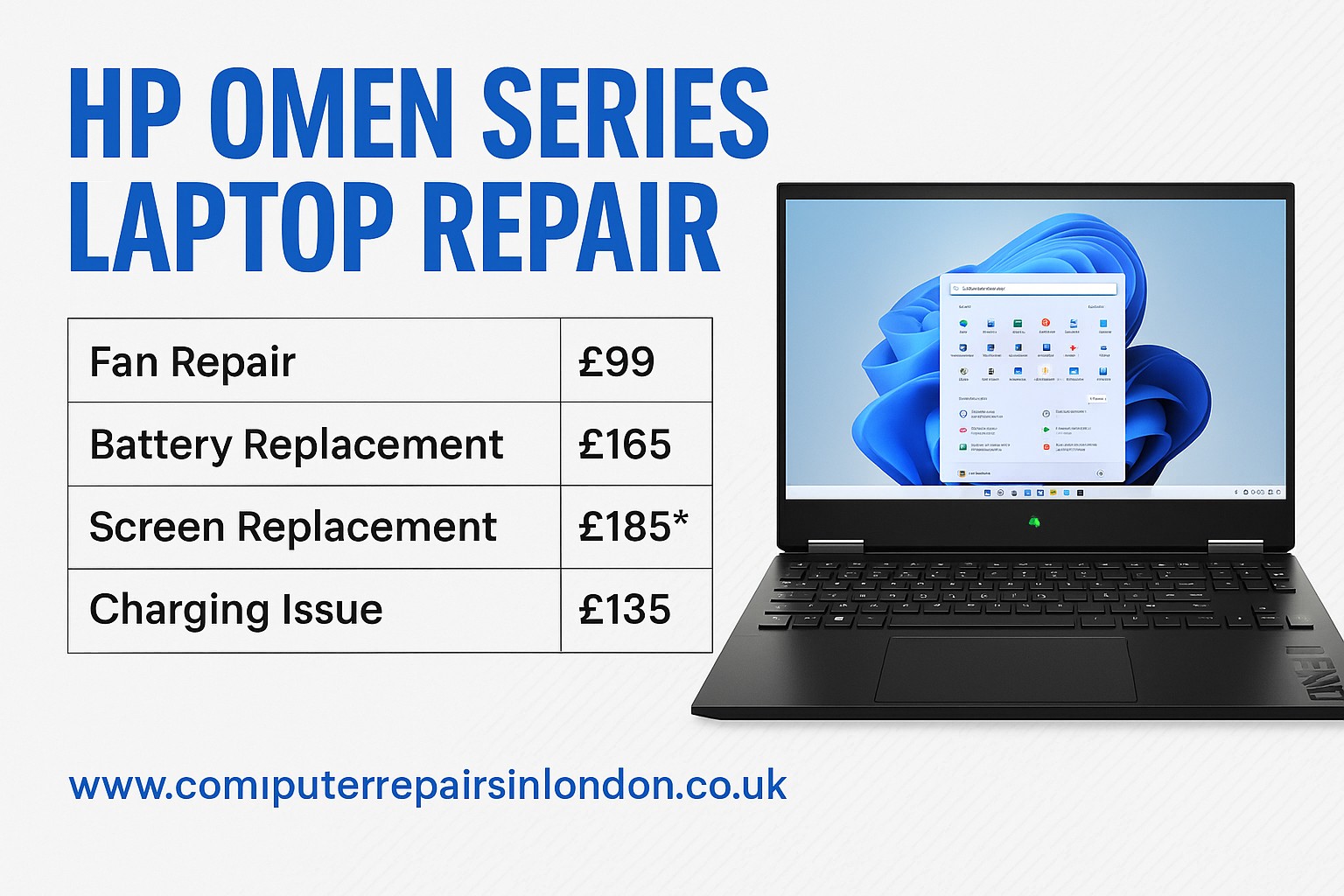 HP OMEN Gaming Laptop Repair London