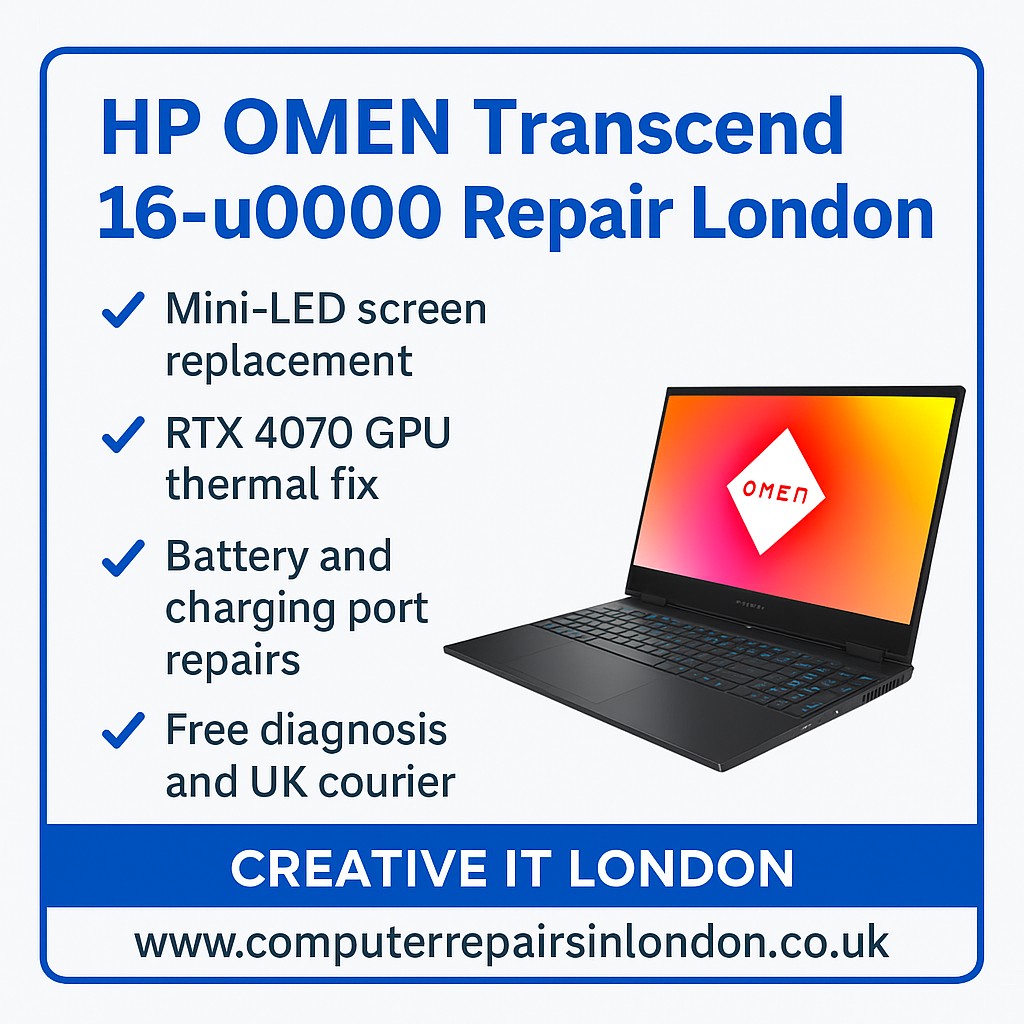 HP OMEN Transcend 16-u0000 Repair London