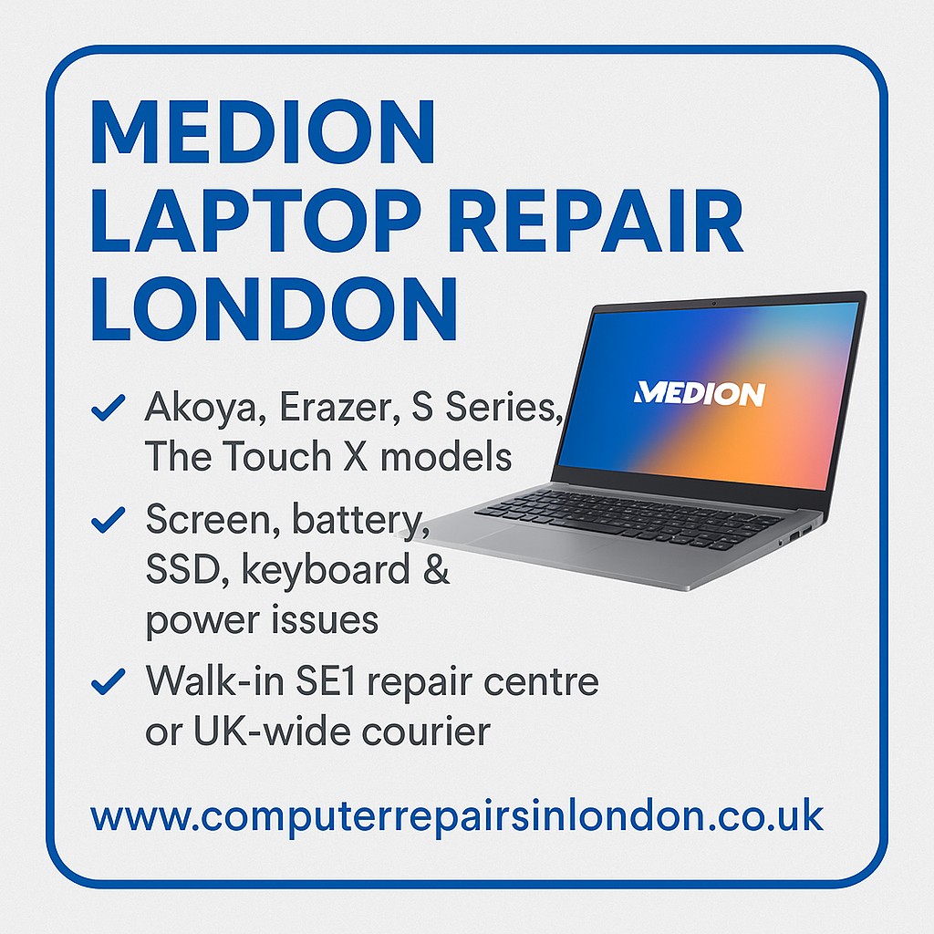 Medion Laptop Repair London