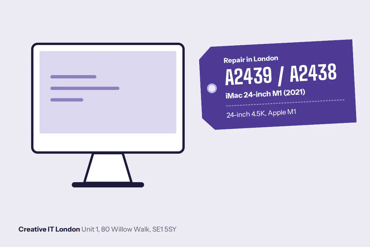 A2439 / A2438 iMac 24-inch M1 (2021) repair at Creative IT London