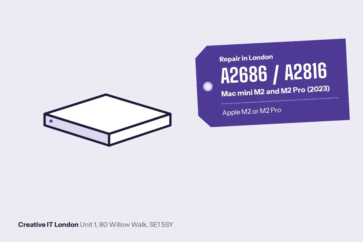 A2686 / A2816 Mac mini M2 and M2 Pro (2023) repair at Creative IT London