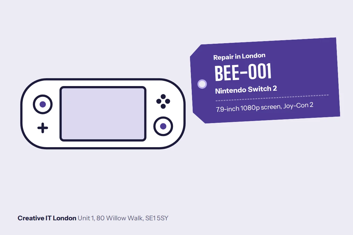 BEE-001 Nintendo Switch 2 repair at Creative IT London