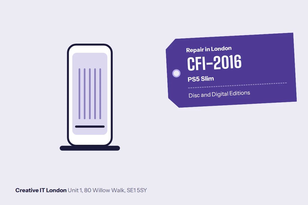 CFI-2016 PS5 Slim repair at Creative IT London