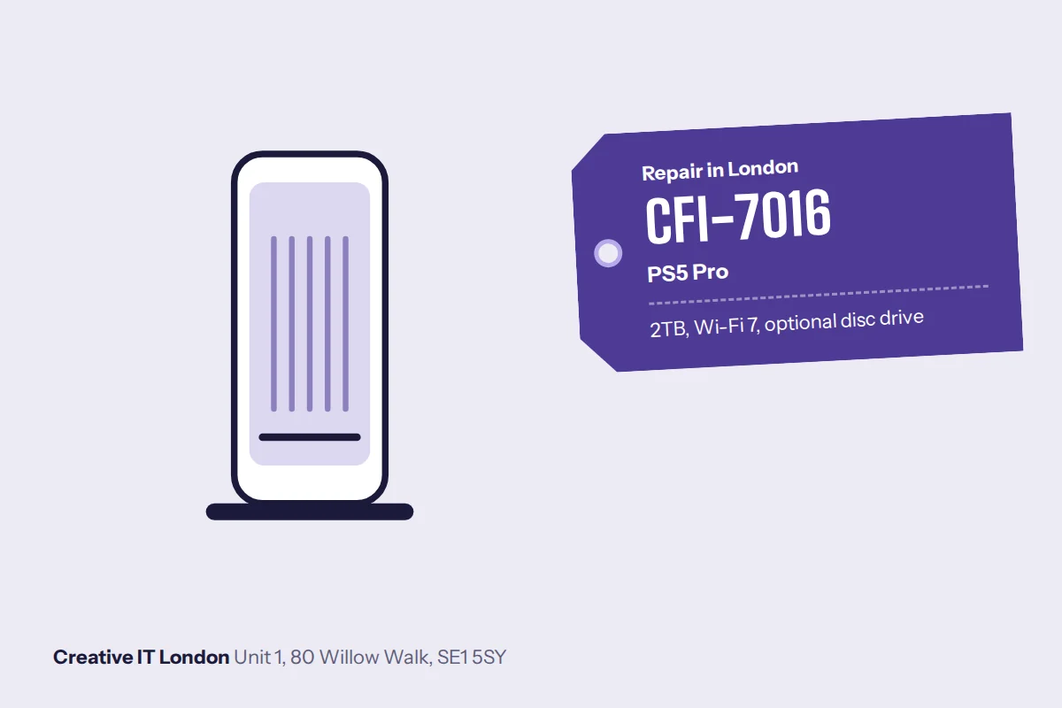 CFI-7016 PS5 Pro repair at Creative IT London