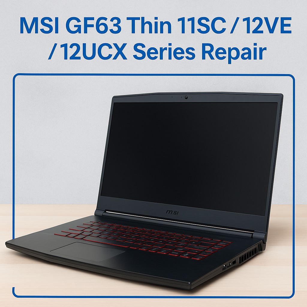 MSI GF63 Thin 11SC / 12VE / 12UCX Repair London