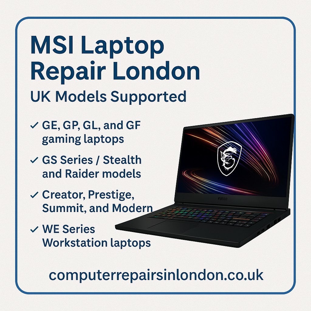 MSI Laptop Repair London