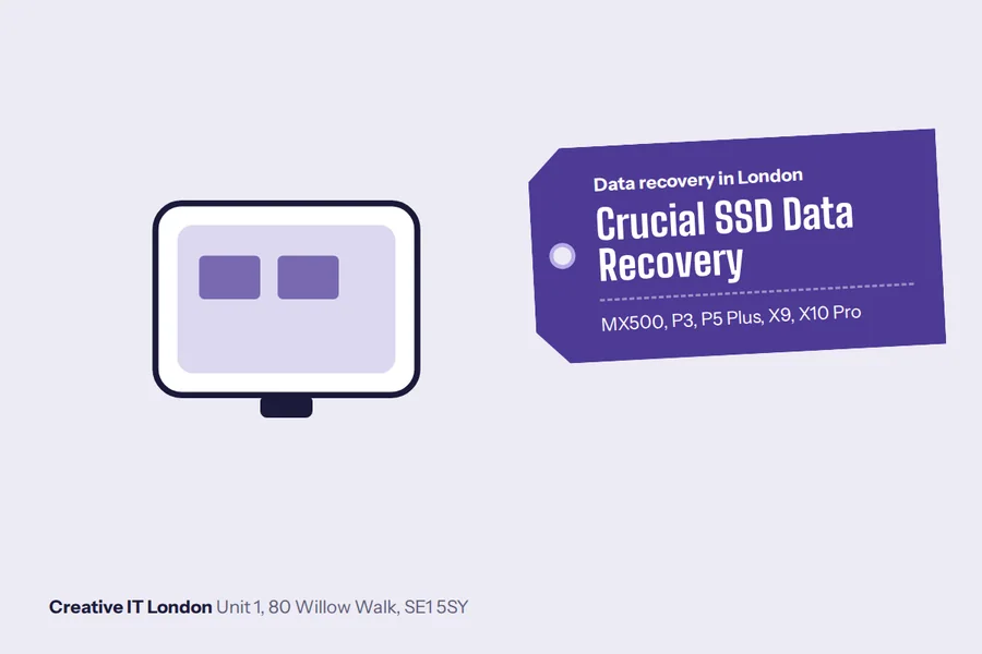 Crucial SSD Data Recovery at Creative IT London