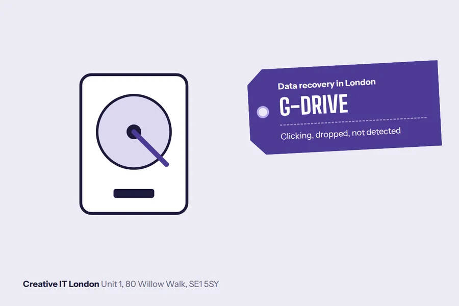 G-DRIVE Data Recovery London at Creative IT London