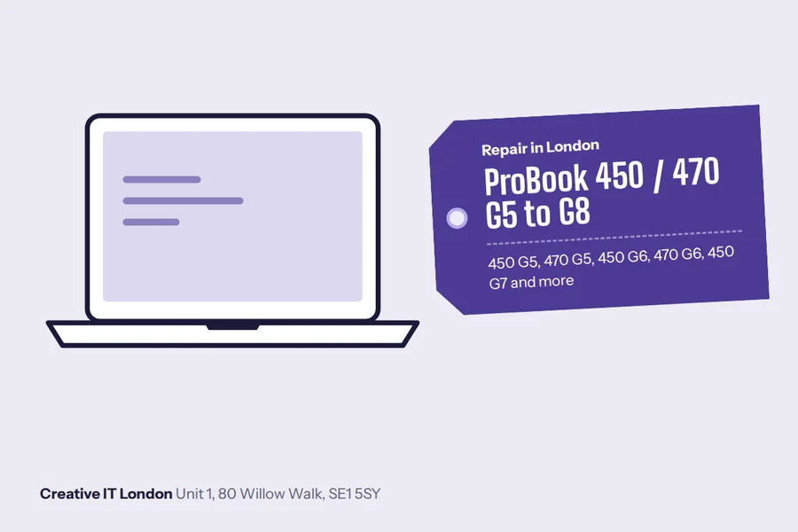 450 G5 / 470 G5 / 450 G6 / 470 G6 / 450 G7 / 470 G7 / 450 G8 / 470 G8 ProBook 450 / 470 G5 to G8 at Creative IT London