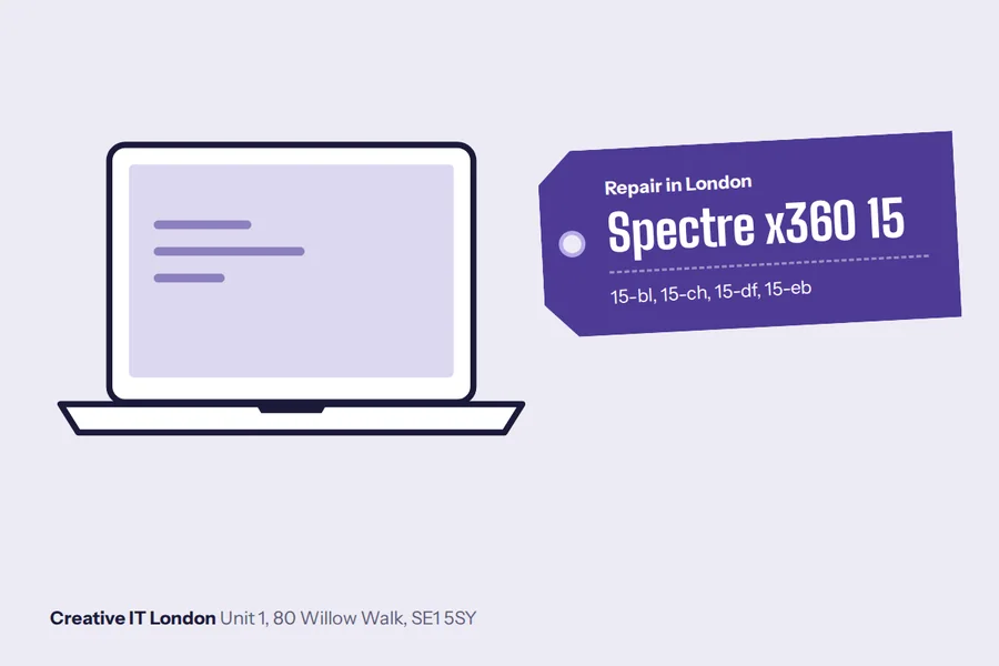 15-bl / 15-ch / 15-df / 15-eb Spectre x360 15 (15-bl, 15-ch, 15-df, 15-eb) at Creative IT London