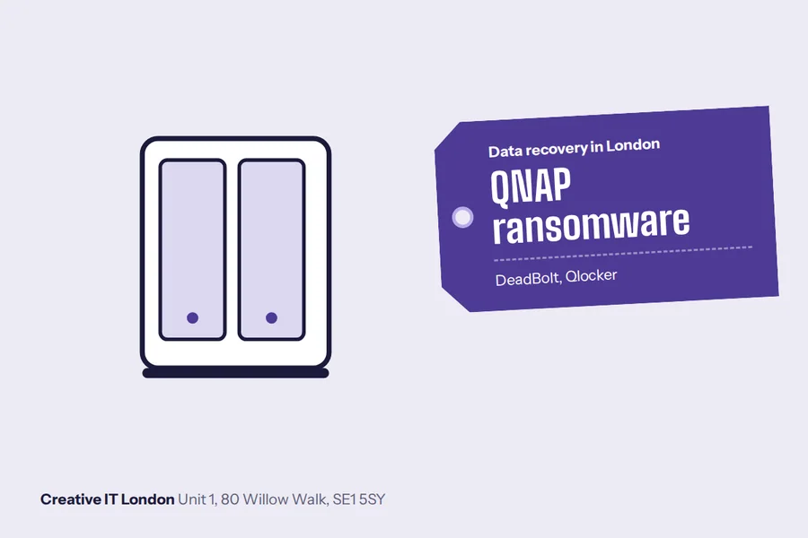 DeadBolt / Qlocker QNAP ransomware (DeadBolt, Qlocker) at Creative IT London