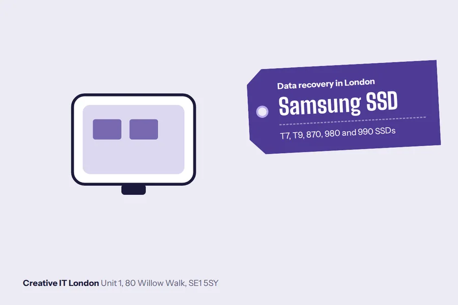 Samsung SSD Data Recovery at Creative IT London