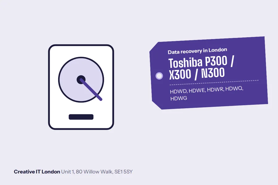 HDWD / HDWE / HDWR / HDWQ / HDWG Toshiba P300 / X300 / N300 at Creative IT London