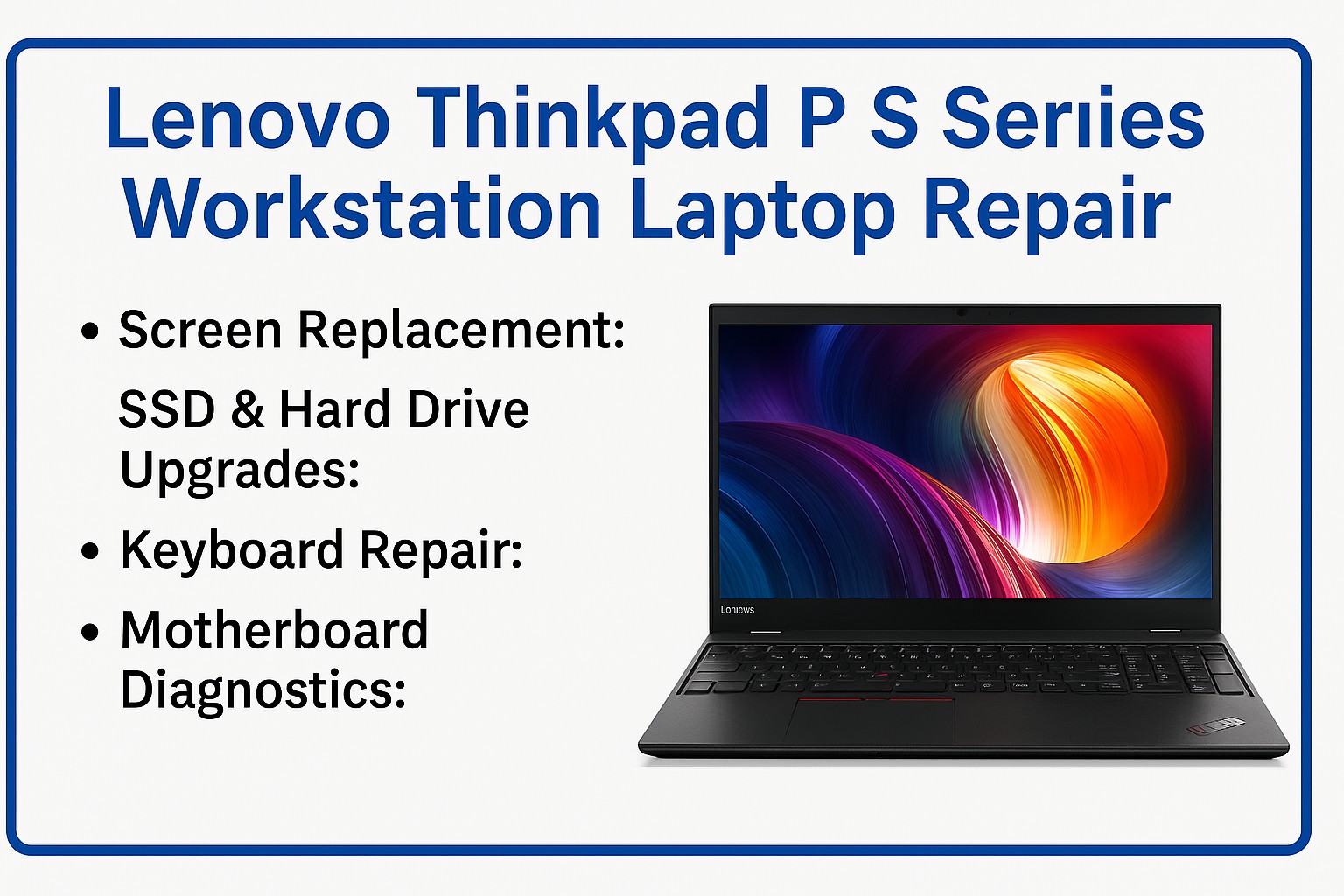 ThinkPad P Series Workstation Repair London