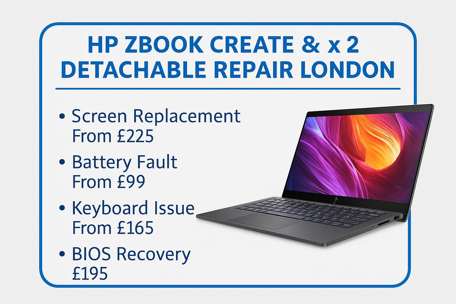HP ZBook Create and Detachable Repair London
