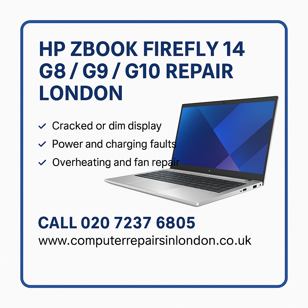 HP ZBook Firefly 14 Repair London | G8, G9, G10 UK Models Fixed HP ZBook Firefly 14 Repair London