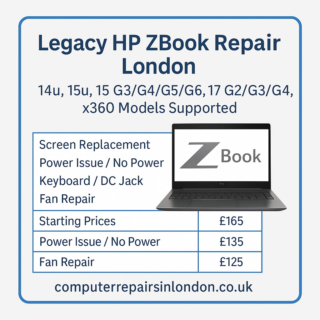 HP ZBook Legacy Repair London
